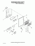 DISPENSER FRONT PARTS Diagram and Parts List for BRS62CRBNA00  Whirlpool Refrigerator