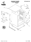CABINET PARTS Diagram and Parts List for GARF06XXMG00  Whirlpool Refrigerator