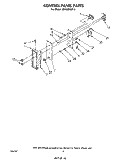CONTROL PANEL Diagram and Parts List for MW8200XP0  Whirlpool Microwave