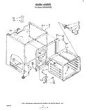 OVEN Diagram and Parts List for RE963PXKT0  Whirlpool Range