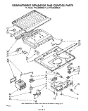 COMPARTMENT SEPARATOR AND CONTROL Diagram and Parts List for ET14JMXMWR3  Whirlpool Refrigerator