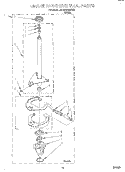 BRAKE AND DRIVE TUBE Diagram and Parts List for 3MAS1432GW0  Whirlpool Washer