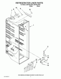 REFRIGERATOR LINER PARTS Diagram and Parts List for ED5VHEXVQ04  Whirlpool Refrigerator