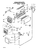 ICEMAKER Diagram and Parts List for ET22DMXAN02  Whirlpool Refrigerator