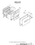 DOOR Diagram and Parts List for RM778PXT5  Whirlpool Microwave Oven Combo