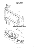 DOOR, WIRING HARNESS, LIT/OPTIONAL Diagram and Parts List for MH6700XW0  Whirlpool Microwave