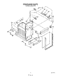 CONTAINER Diagram and Parts List for KUCC151T0  KitchenAid Trash Compactor