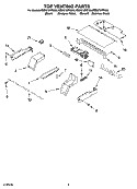 TOP VENTING PARTS, OPTIONAL PARTS Diagram and Parts List for RBD275PRT00  Whirlpool Wall Oven