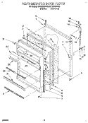 REFRIGERATOR DOOR, LIT/OPTIONAL Diagram and Parts List for ET18GKXBN00  Whirlpool Refrigerator