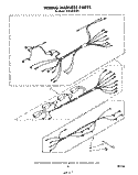 WIRING HARNESS Diagram and Parts List for RS6100XKW3  Whirlpool Range