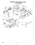 AIRFLOW AND CONTROL Diagram and Parts List for ED22MMXRWR2  Whirlpool Refrigerator