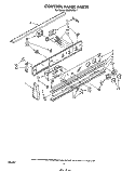 CONTROL PANEL Diagram and Parts List for RS675PXK1  Whirlpool Range