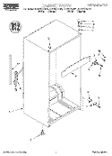 CABINET Diagram and Parts List for RT12VKYEW01  Roper Refrigerator