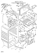 LINER Diagram and Parts List for KTRS22KFAL00  KitchenAid Refrigerator