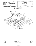 CONSOLE Diagram and Parts List for DU8116XT3  Whirlpool Dishwasher