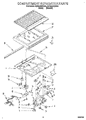 COMPARTMENT SEPARATOR Diagram and Parts List for 3ET22DKXDN01  Whirlpool Refrigerator