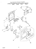 DISPENSER FRONT Diagram and Parts List for GD22DFXFB02  Whirlpool Refrigerator