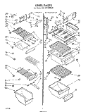 LINER Diagram and Parts List for EHD191VKWR0  Whirlpool Refrigerator
