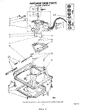 MACHINE BASE Diagram and Parts List for LA5530XPW7  Whirlpool Washer