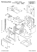 OVEN Diagram and Parts List for KEBS147DBL1  KitchenAid Wall Oven