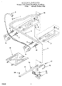 MANIFOLD Diagram and Parts List for SF315PEGN0  Whirlpool Range