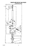 BRAKE AND DRIVE TUBE Diagram and Parts List for KAWL400WWH0  KitchenAid Washer
