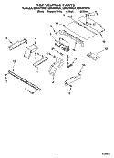 TOP VENTING PARTS, OPTIONAL PARTS Diagram and Parts List for GBS307PRB01  Whirlpool Wall Oven