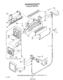 ICEMAKER , LIT/OPTIONAL Diagram and Parts List for ET18HMXTM01  Whirlpool Refrigerator