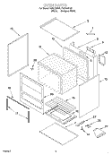 OVEN Diagram and Parts List for FGP210EQ4  Roper Range