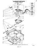 MACHINE BASE Diagram and Parts List for LA7400XMW1  Whirlpool Washer