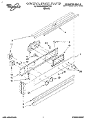 CONTROL PANEL Diagram and Parts List for RB220PXYB2  Whirlpool Wall Oven