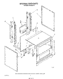 EXTERNAL OVEN Diagram and Parts List for SF300BSRW1  Whirlpool Range