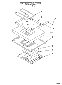 HIDDEN BAKE PARTS, MISCELLANEOUS PARTS Diagram and Parts List for IJP89801  Inglis Range