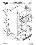 CABINET Diagram and Parts List for ET25PKXAN00  Whirlpool Refrigerator