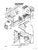 ICEMAKER Diagram and Parts List for ED25SMXLWR0  Whirlpool Refrigerator