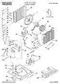 UNIT, LITERATURE Diagram and Parts List for CA18WC53  Crosley Air Conditioner