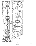 PUMP AND MOTOR Diagram and Parts List for SHF5584P1  Whirlpool Dishwasher
