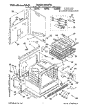 OVEN, LITERATURE Diagram and Parts List for KEMS306BAL3  KitchenAid Wall Oven