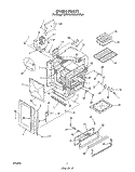 OVEN Diagram and Parts List for S8757^2  Whirlpool Range