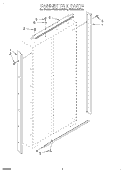 CABINET TRIM Diagram and Parts List for KSSS42QDX05  KitchenAid Refrigerator