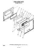 OVEN DOOR , LITERATURE AND OPTIONAL Diagram and Parts List for RS610PXK0  Whirlpool Range