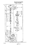 GEARCASE Diagram and Parts List for 4LA9300XTW0  Whirlpool Washer