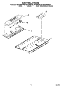CONTROL PARTS Diagram and Parts List for KSCS25FSBL00  KitchenAid Refrigerator