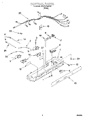 CONTROL Diagram and Parts List for 3XKGN7050F02  Whirlpool Refrigerator
