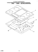 SECTION Diagram and Parts List for KECG260SOB6  KitchenAid Cooktop