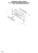 CONTROL PANEL Diagram and Parts List for GBD277PDS8  Whirlpool Wall Oven