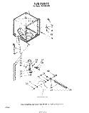 TUB , LIT/OPTIONAL Diagram and Parts List for SHF3801W0  Whirlpool Dishwasher