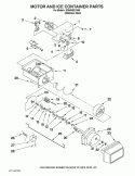 MOTOR AND ICE CONTAINER PARTS Diagram and Parts List for ID5HHEXVS05  Whirlpool Refrigerator
