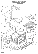 LOWER OVEN Diagram and Parts List for KEBI200BBL1  KitchenAid Wall Oven