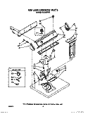 TOP AND CONSOLE, LIT/OPTIONAL Diagram and Parts List for GL2020WW0  Roper Dryer